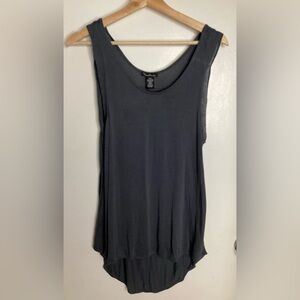 Michael Brandon Charcoal Tank Top Hi-Low EUC M